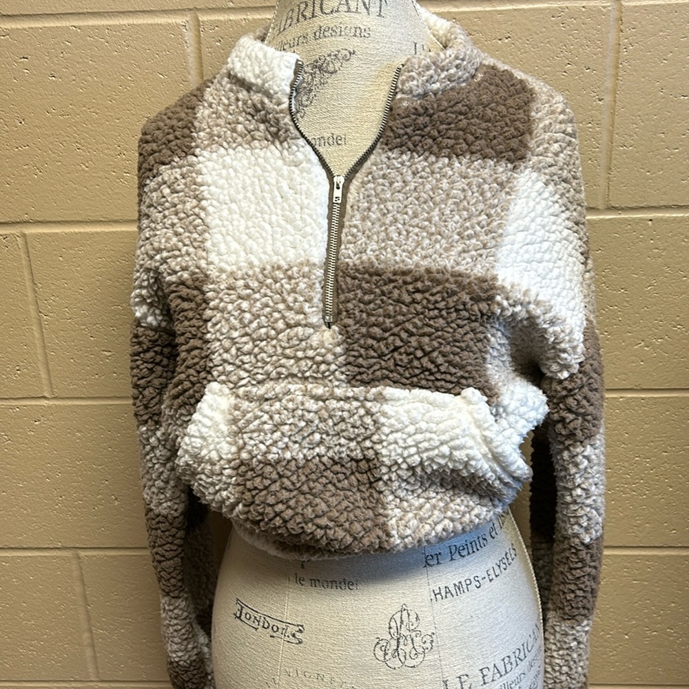 Plush zip up